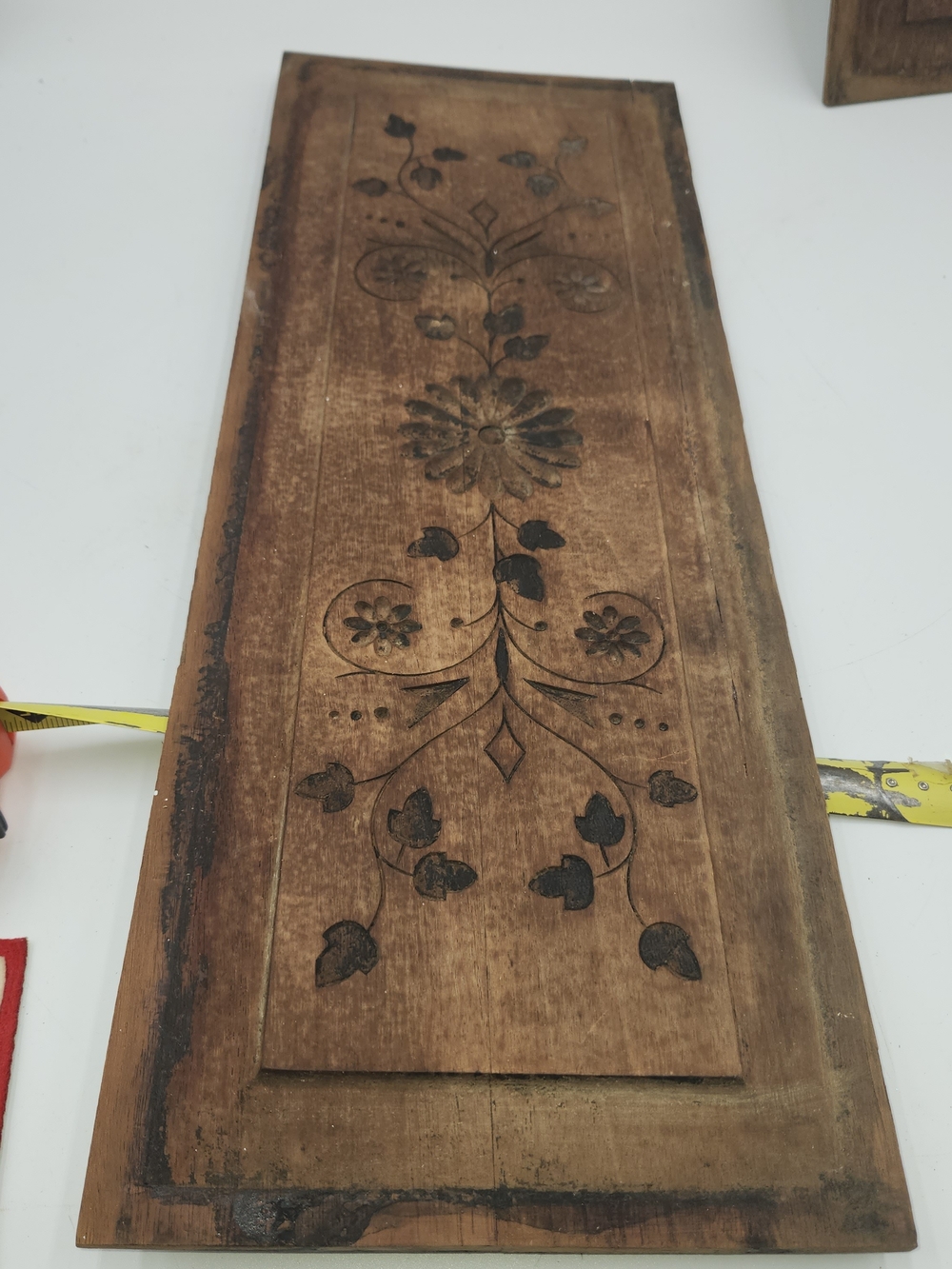 Antique Carved Wood wall Pediment Crown Architectural Salvage Arch